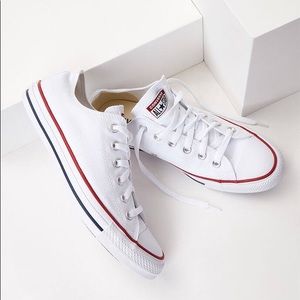 White Classic low top Converse